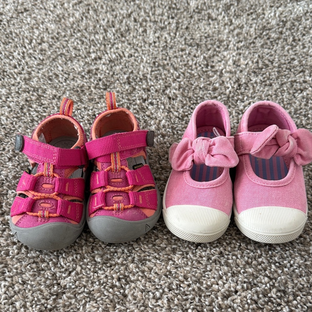 Keen sandals and Zara Mary Jane’s girl shoes